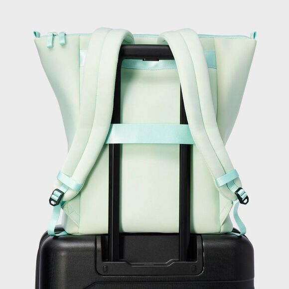 Open Box - All In Motion - Faux Neoprene Tote Backpack - All in Mo Green - Picture 4 of 4